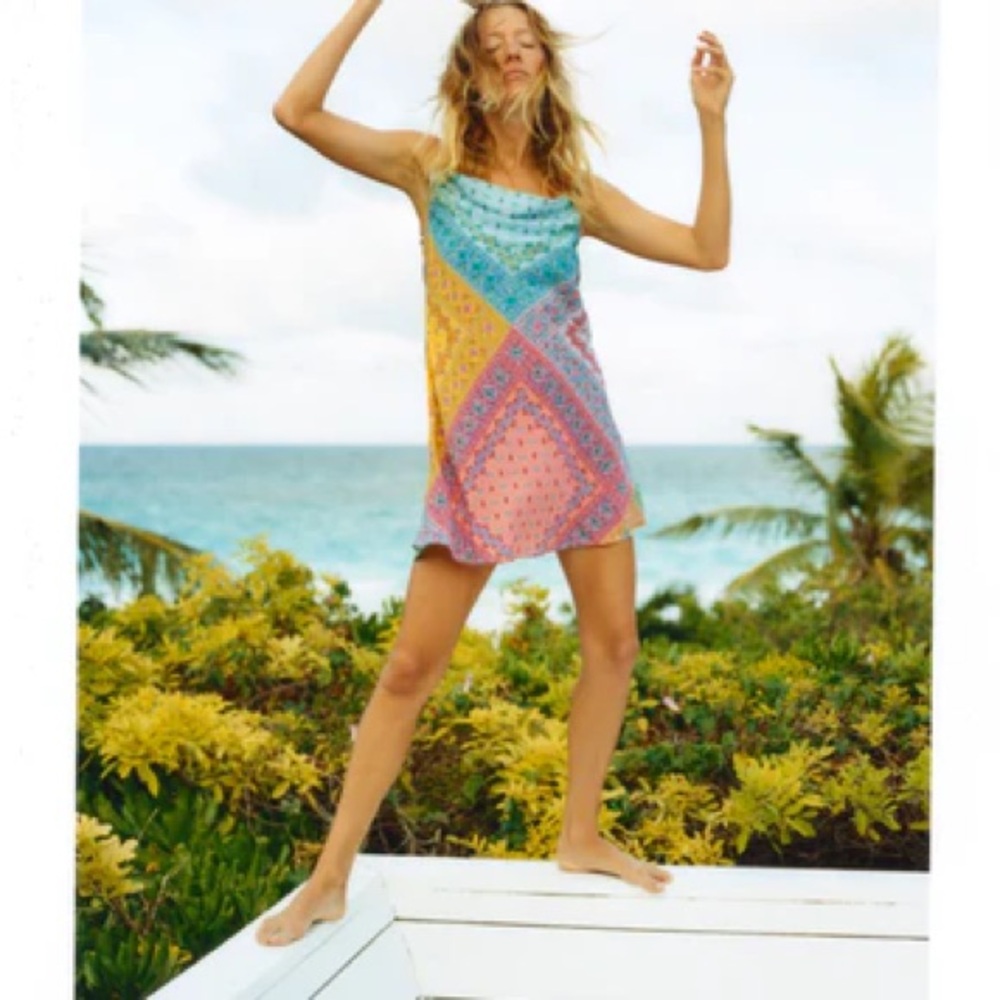 Silk mini dress